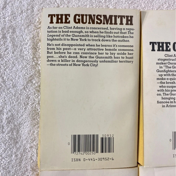 Vintage The Gunsmith All Action Western Romance Novel x4 - Picture 10 of 14